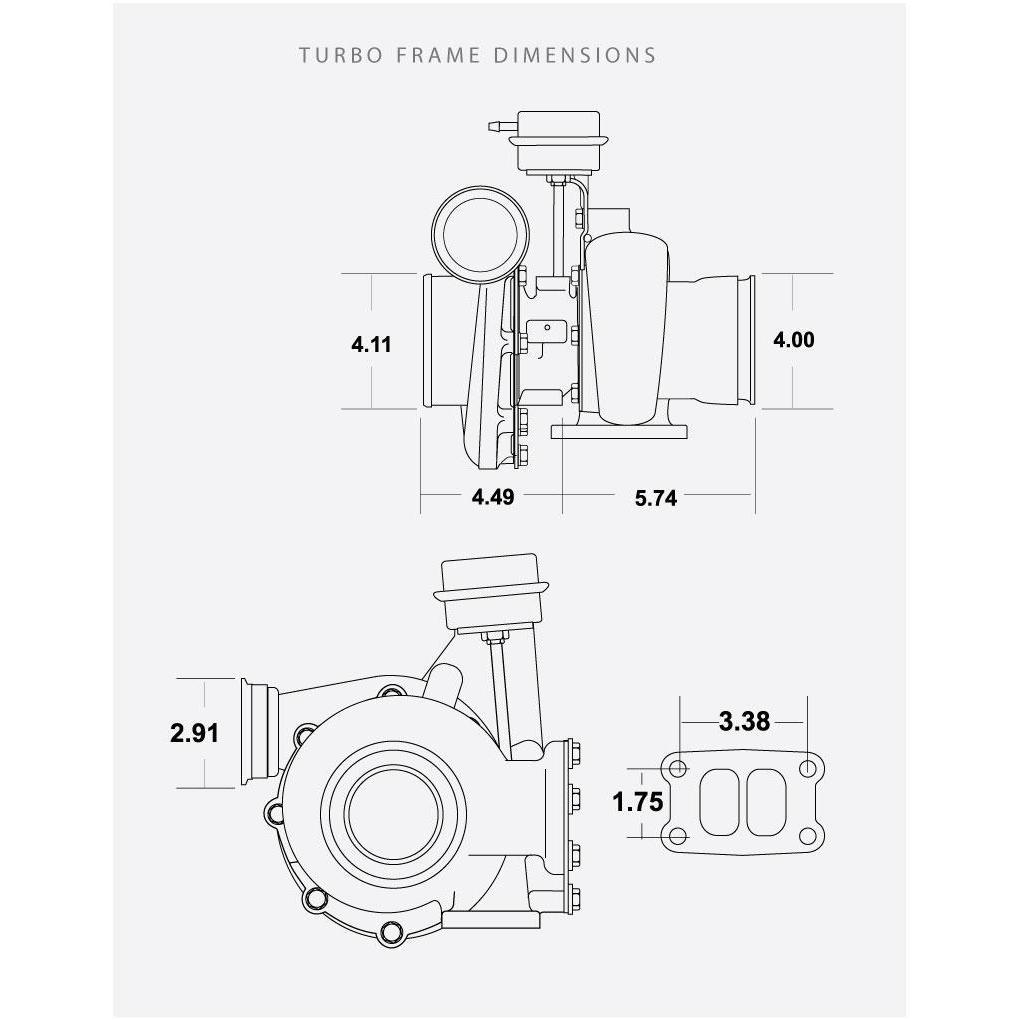 1994-2002 Cummins Borg Warner S300GX 57/65.80 (BW-174430)