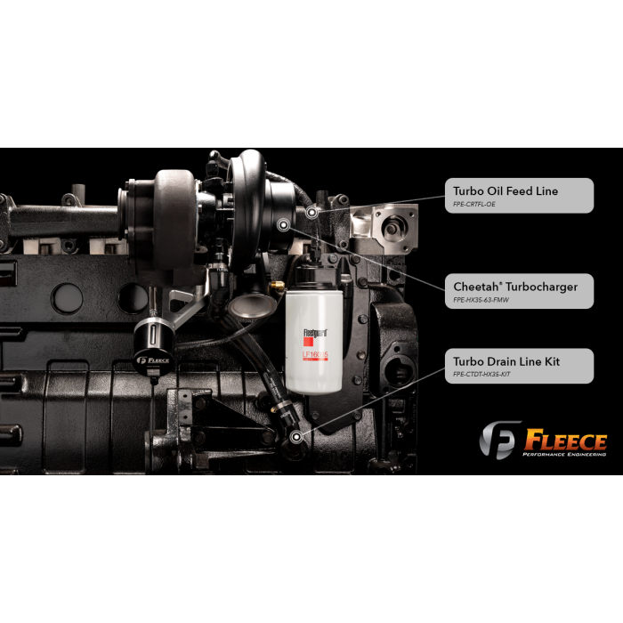 1994-2002 Cummins Turbo Drain Tube Kit (FPE-CTDT-HX35-KIT)