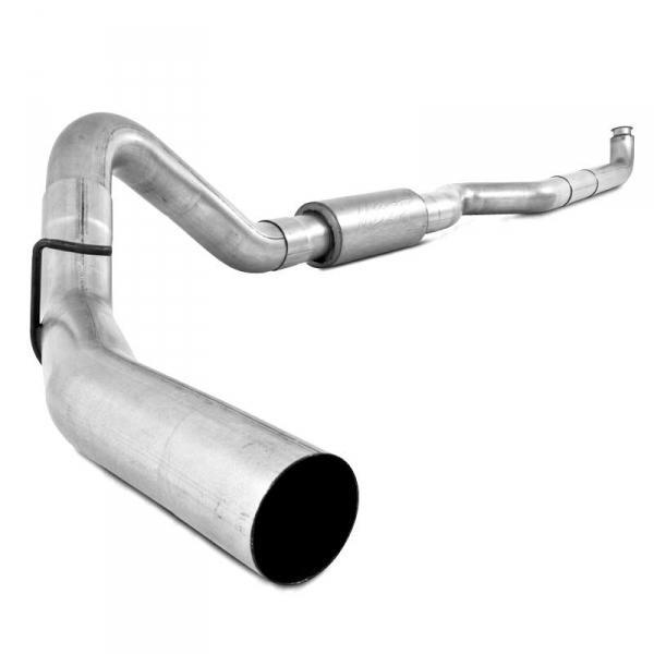 2001-2007 Duramax 4" Downpipe Back Exhaust System w/ Muffler (S6004P)
