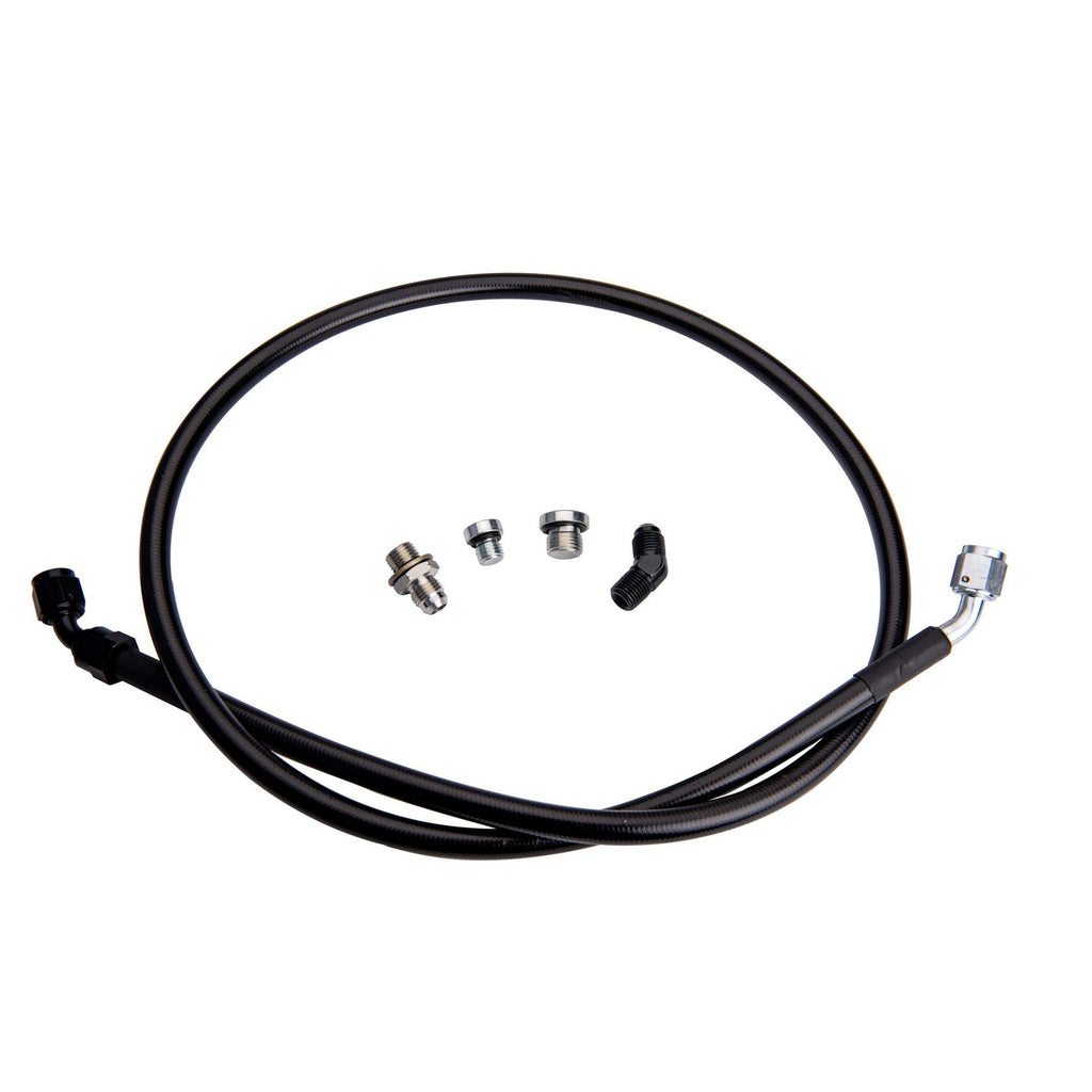 2001-2016 Duramax Remote Turbo Oil Feed Line Kit w/ 1/4" NPT Oil Inlet (FPE-DTFL-S3S4-0116)