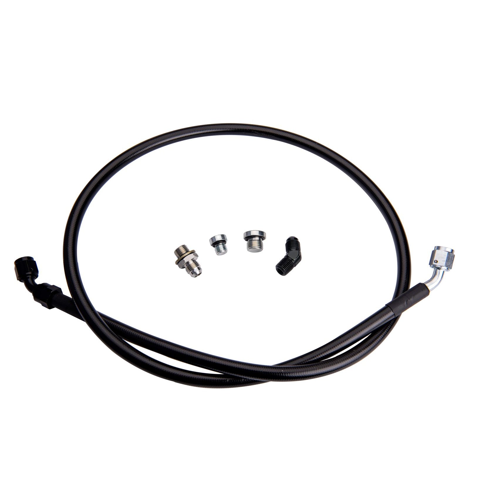 2001-2016 Duramax Remote Turbo Oil Feed Line Kit w/ 1/4" NPT Oil Inlet (FPE-DTFL-S3S4-0116)