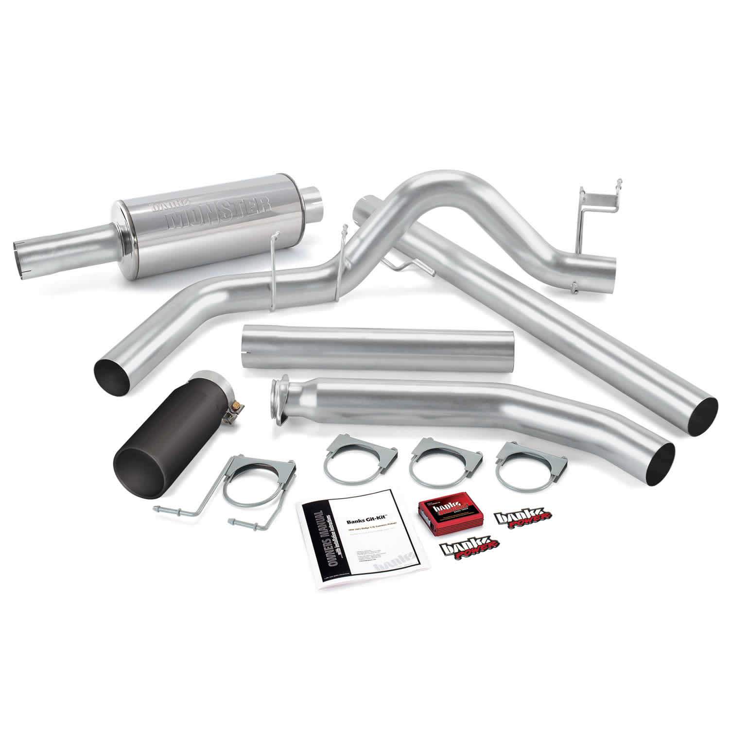 2002 Cummins Git-Kit Bundle System w/Single Exit Chrome Tip Standard Cab (49361)