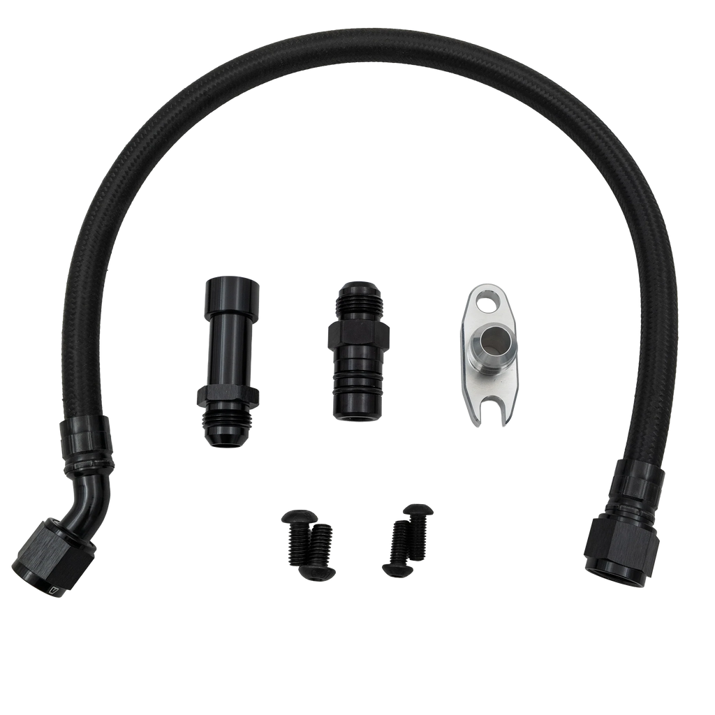 2007.5-2018 Cummins Turbo Oil Drain Line Kit (I67-FLU-A196)