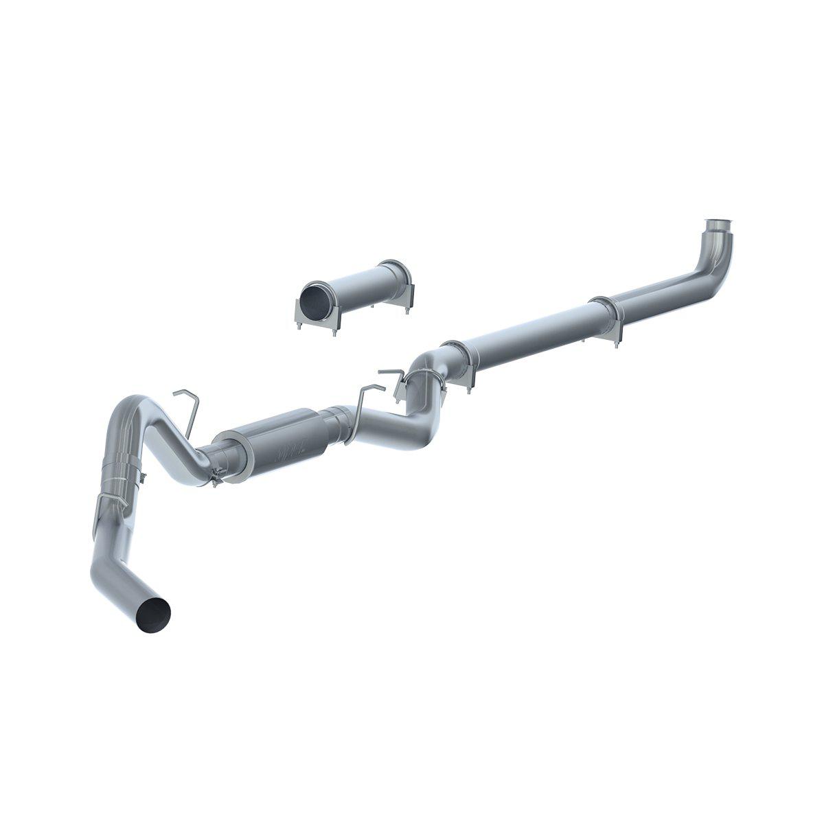 2007.5-2010 Duramax 4" Down Pipe Back Exhaust w/ Muffler (C6004P)
