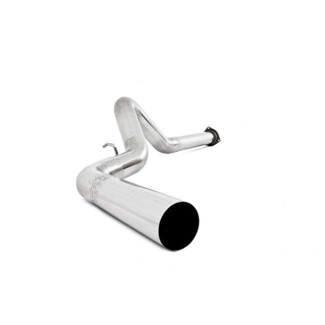 2007.5-2010 Duramax 4" SS Filter Back Exhaust - No Muffler (S6026SLM)