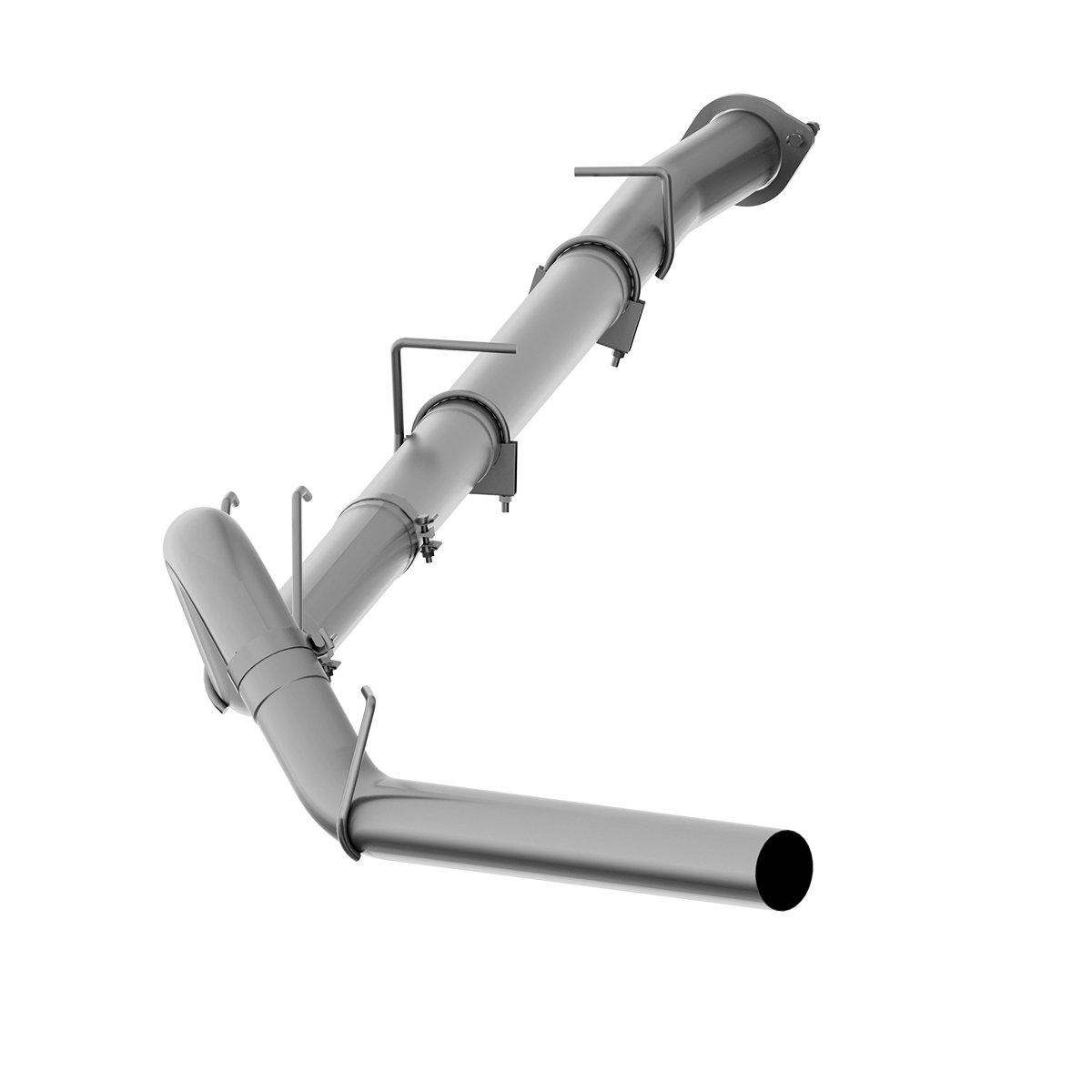 2008-2010 Powerstroke 4" Downpipe Back Exhaust System - No Muffler (C6254PLM)