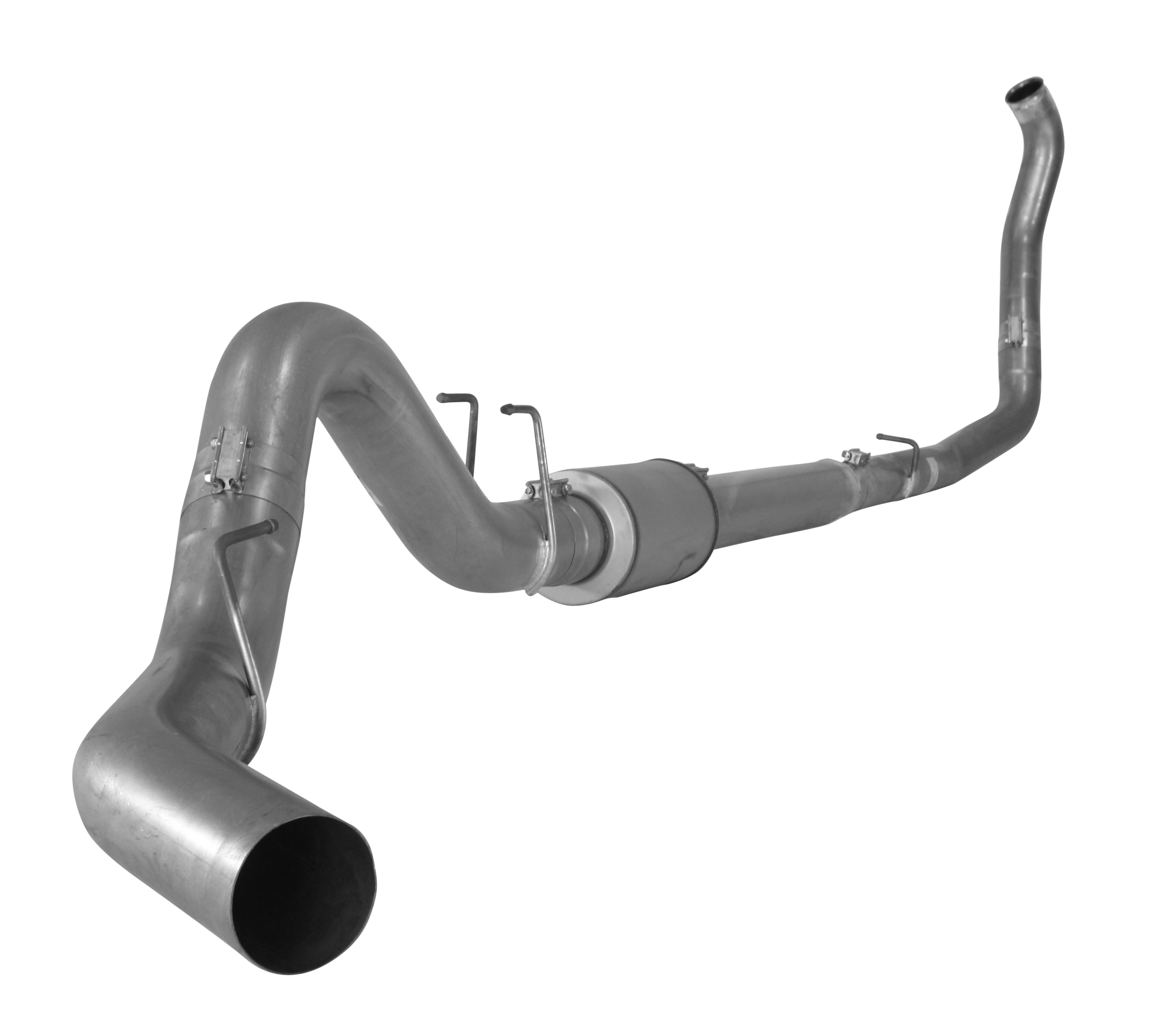 2008-2010 Powerstroke 4" Turbo Back Exhaust w /  Muffler (421010 / 422010)