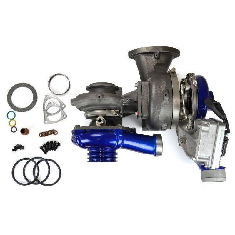 2008-2010 Powerstroke Pitbull Series 73mm/58.5mm Compound Turbochargers (SD-PB-6.4-TURBO)