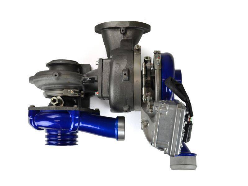 2008-2010 Powerstroke Pitbull Series 73mm/58.5mm Compound Turbochargers w/ Intake (SD-PB-6.4-TURBO-CAI-KIT)