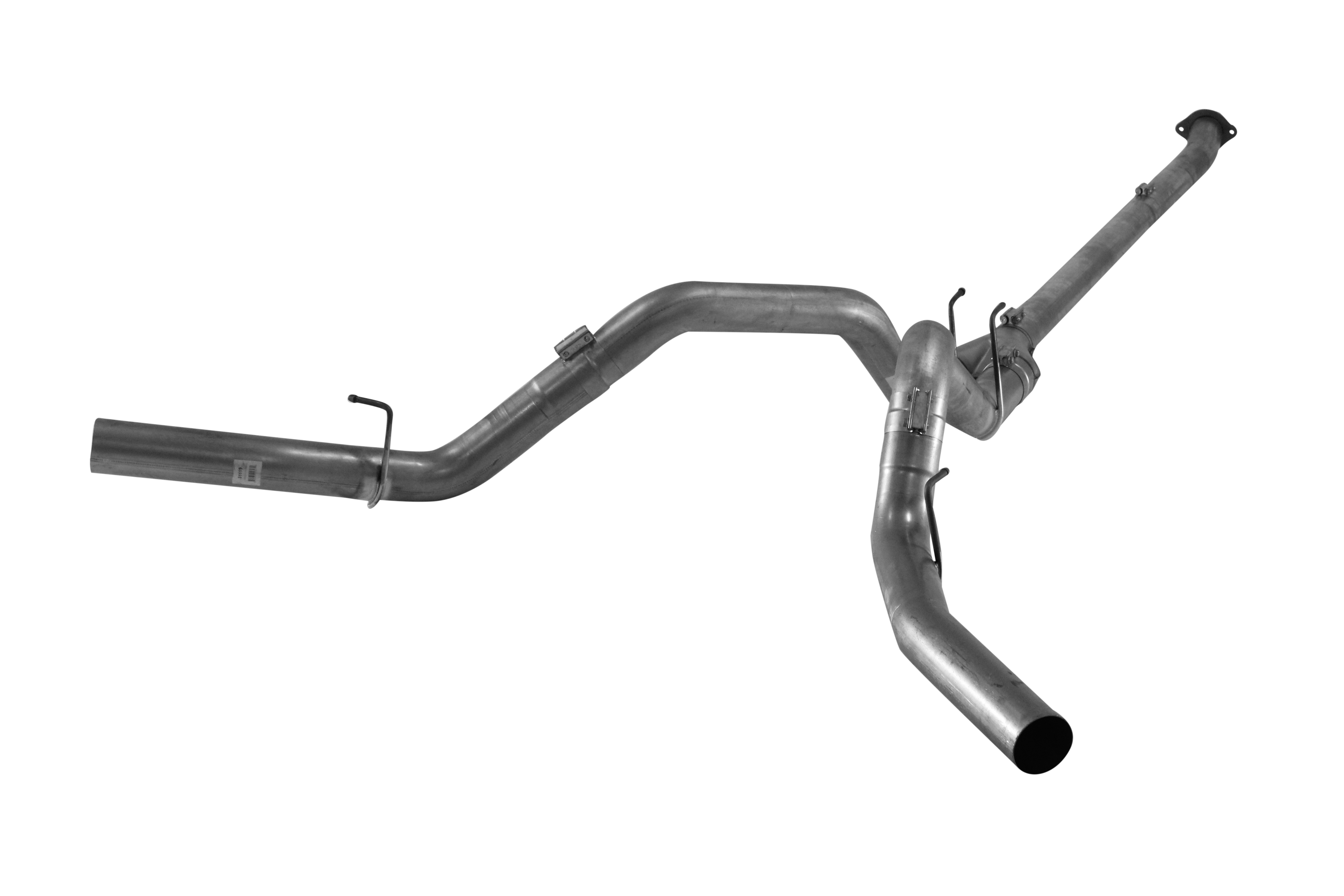 2011-2019 Powerstroke 4" Downpipe Back Dual Exhaust System - No Muffler (421005 / 422005)