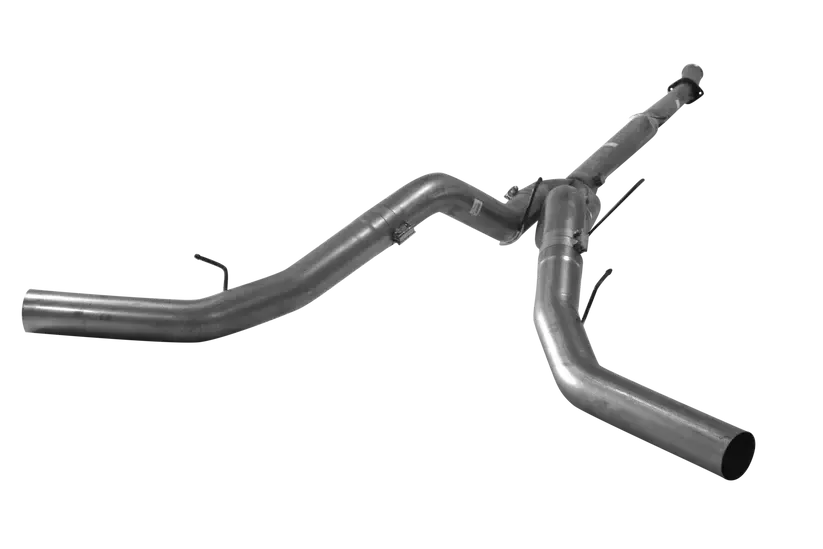 2011-2019 Powerstroke 5" Downpipe Back Dual Exhaust - No Muffler (521008)