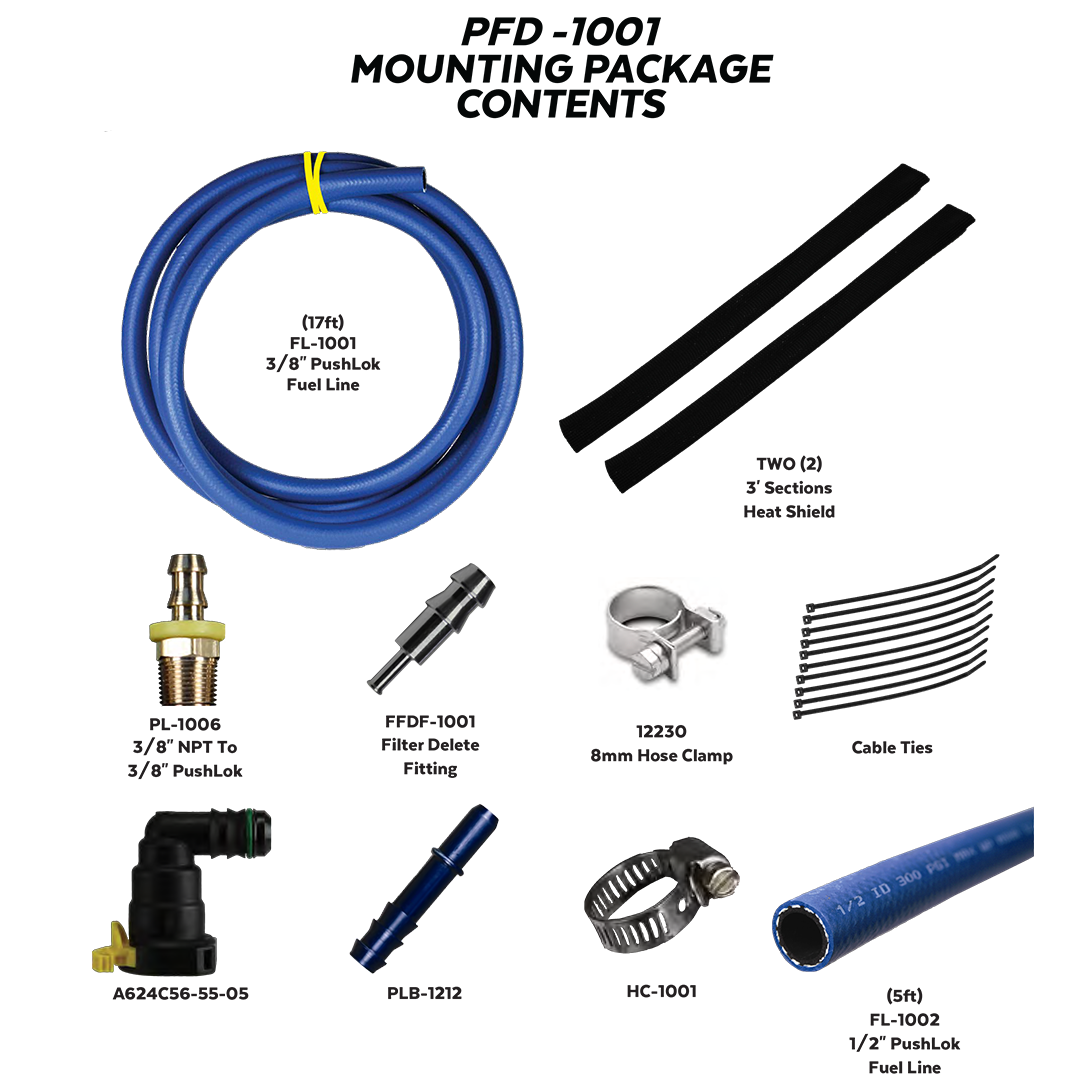 2011-2023 Powerstroke Fuel Filter Delete Kit (PFD1001)