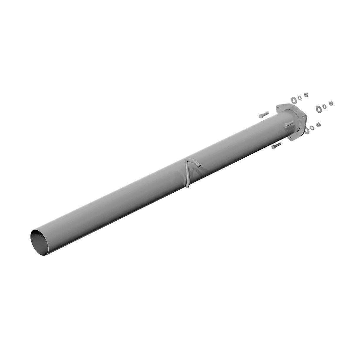 2013-2018 Cummins C&C 4" Race Pipe - No Muffler (CDAL444)