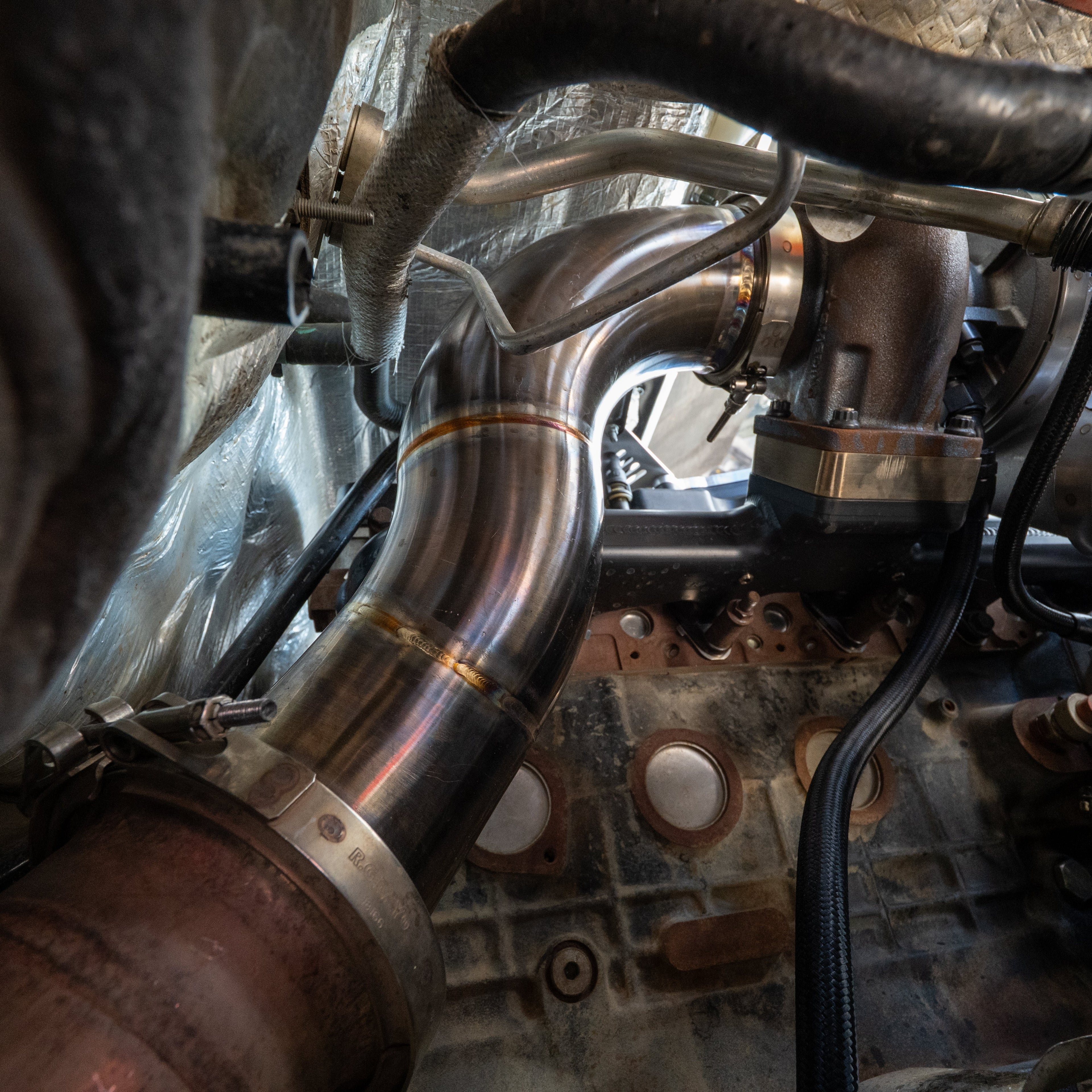 2013-2018 Cummins Dirty 2nd Gen Swap High Mount Piping Kit (I67-ENG-A149)