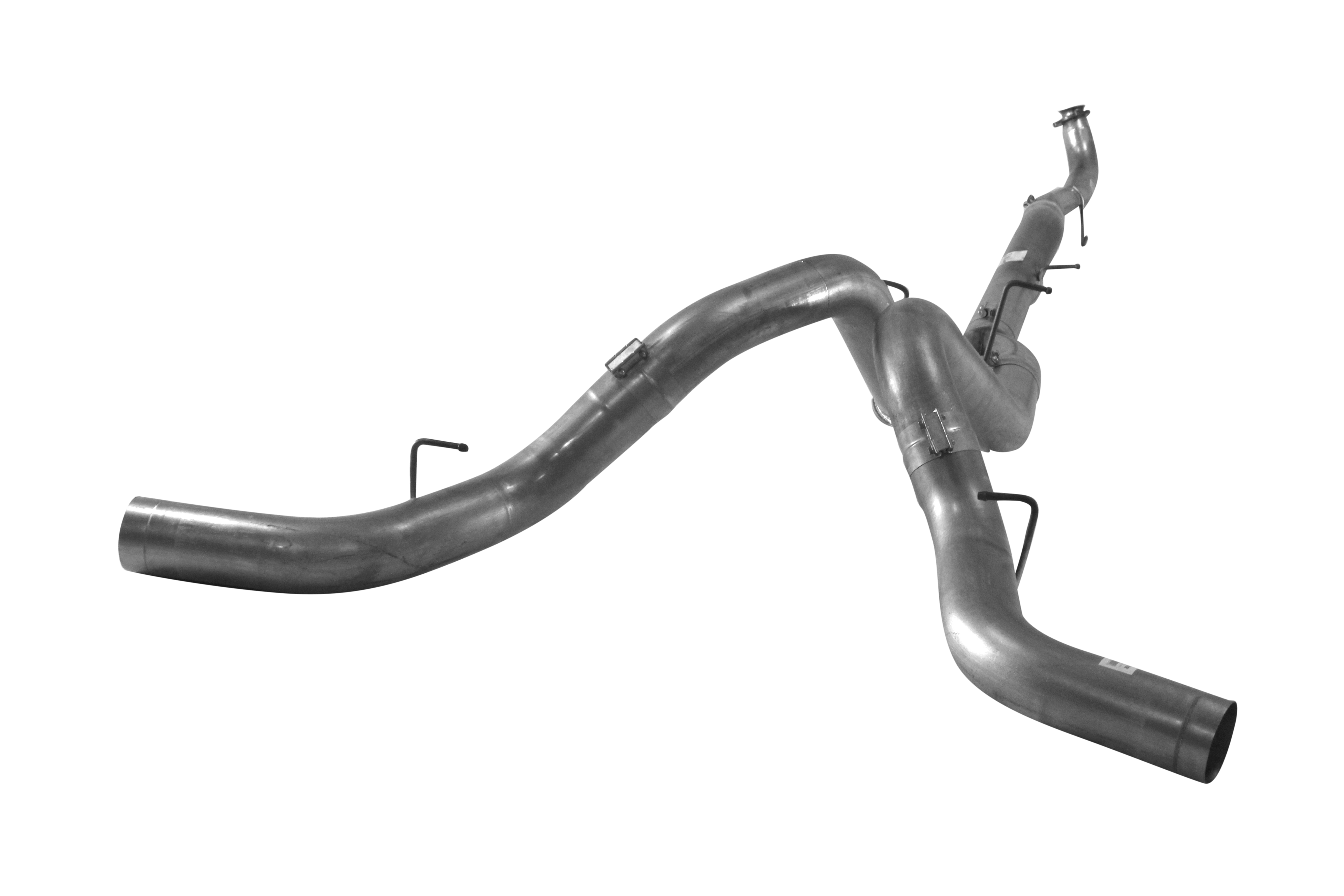 2015.5-2016 Duramax 5" Downpipe Back Dual Exhaust - No Muffler (531014)