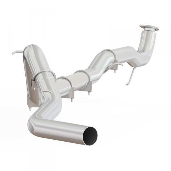 2015.5-2016 Duramax SS 4" Downpipe Back Exhaust - No Muffler (C6045SLM )