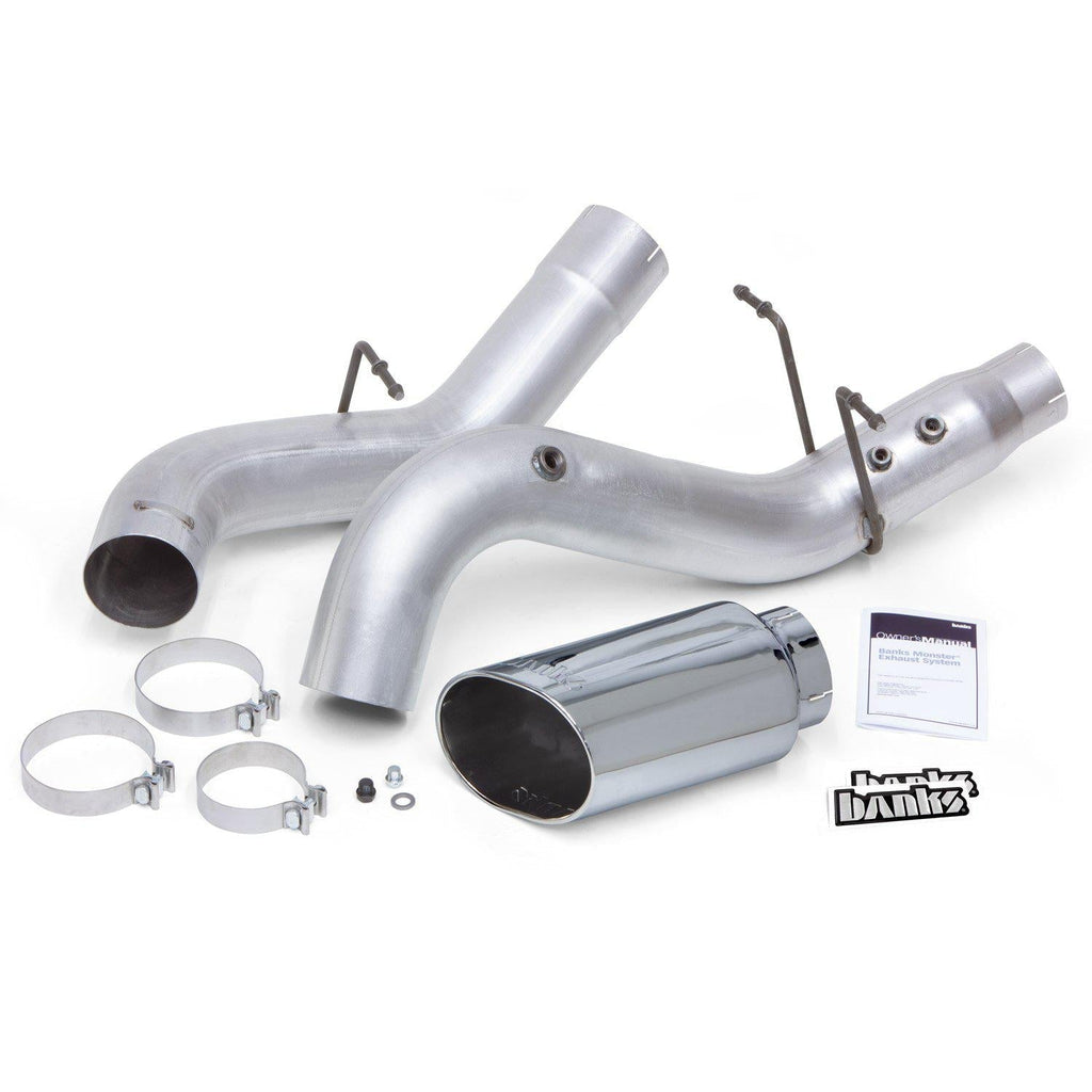2017-2019 Duramax 5" Filter Back Exhaust System - No Muffler (48996)