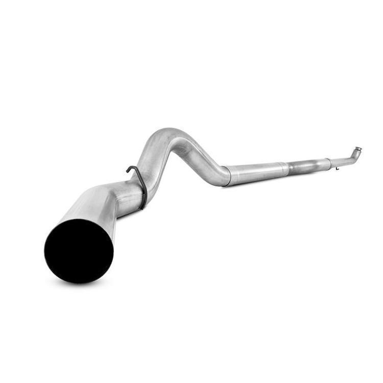2017-2019 Powerstroke 4" Downpipe Back Race Exhaust System - No Muffler (C6292PLM)