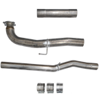 2017-2023 Duramax 4" SS CAT & DPF Delete Pipe - No Muffler (DDC-3GM17)