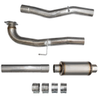 2017-2023 Duramax 4" SS CAT & DPF Race Pipe w/ Muffler (DDC-3GM17M)