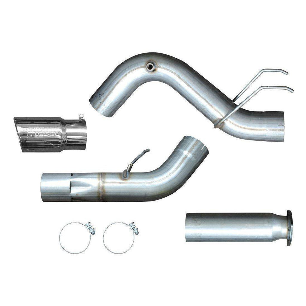 2017-2023 Powerstroke 5" SS Filter Back Exhaust - No Muffler (SD-6.7PEX17)