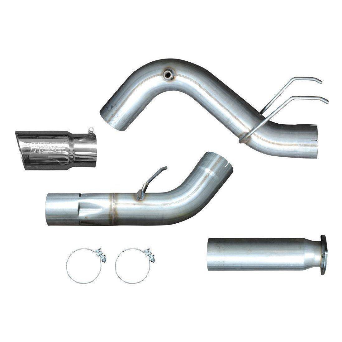 2017-2023 Powerstroke 5" SS Filter Back Exhaust - No Muffler (SD-6.7PEX17)
