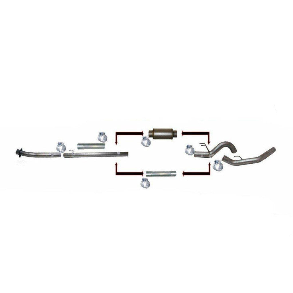 2020-2022 Powerstroke 4" Downpipe Back Exhaust No Muffler (421031)