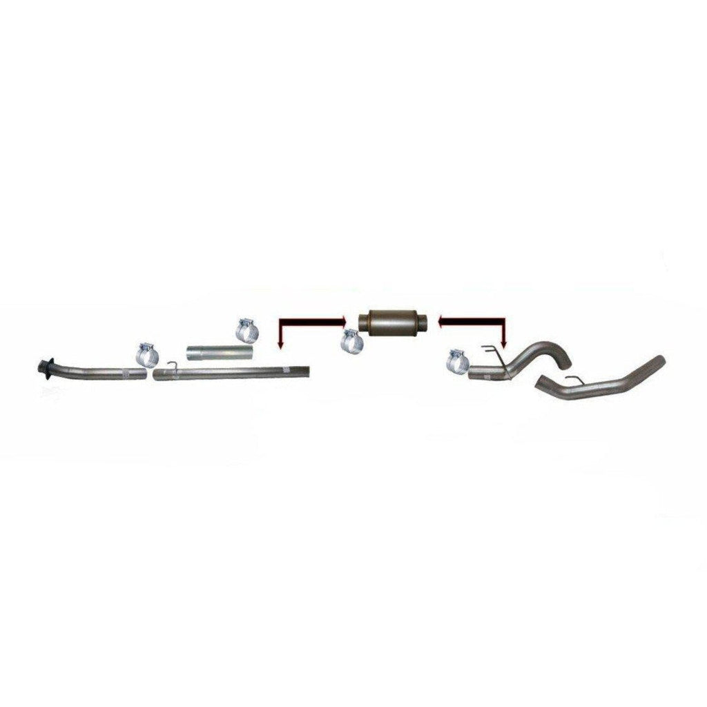 2020-2022 Powerstroke 4" Downpipe Back Exhaust w/ Muffler (421030)