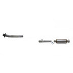 2020-2022 Powerstroke 4" SS CAT & DPF Race Pipe - No Muffler (422027)