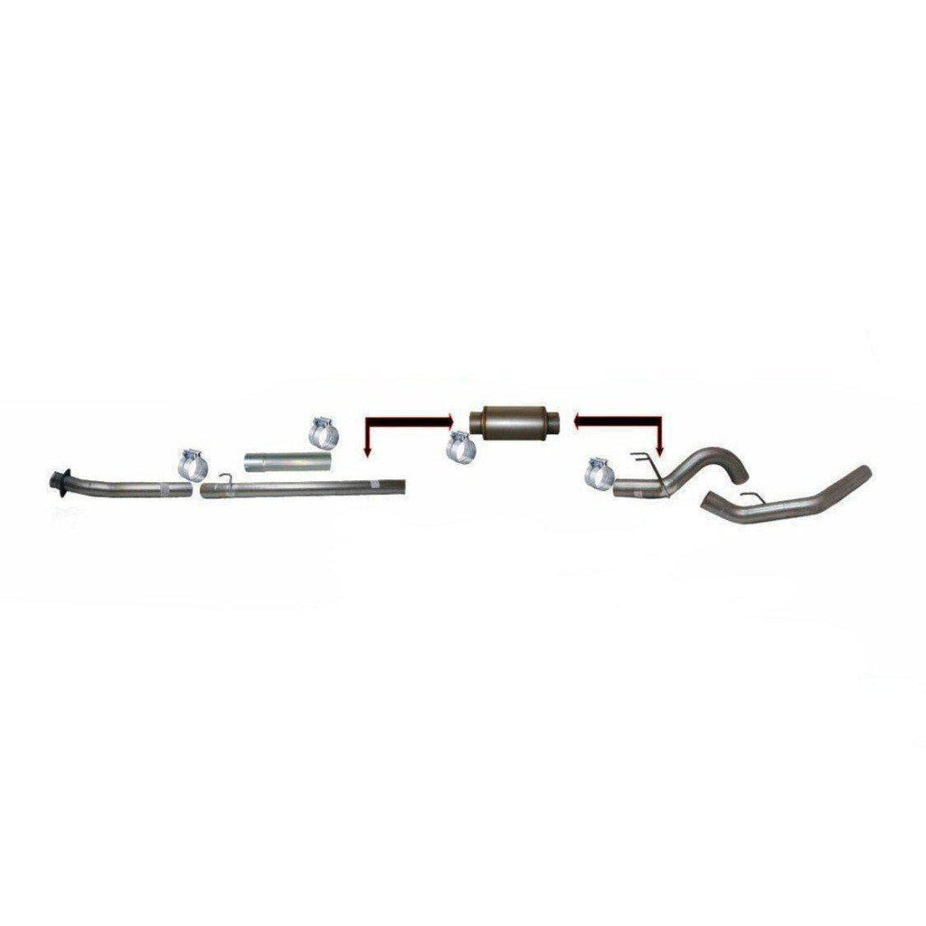 2020-2022 Powerstroke 4" SS Downpipe Back Exhaust w/ Muffler (422030)