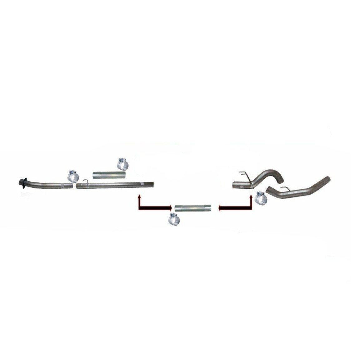 2020-2022 Powerstroke 5" Downpipe Back Exhaust - No Muffler (521035)