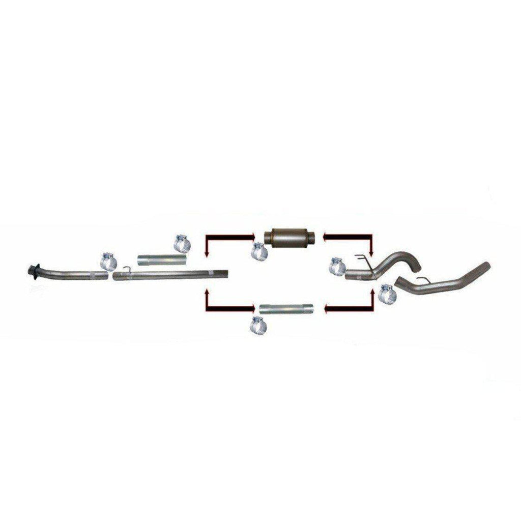 2020-2022 Powerstroke 5" SS Downpipe Back Exhaust w/ Muffler (522034)