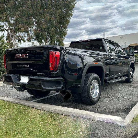 2020-2025 Duramax 5" DRW Monster Exhaust Cerakote Black Tip - No Muffler (49809-B)