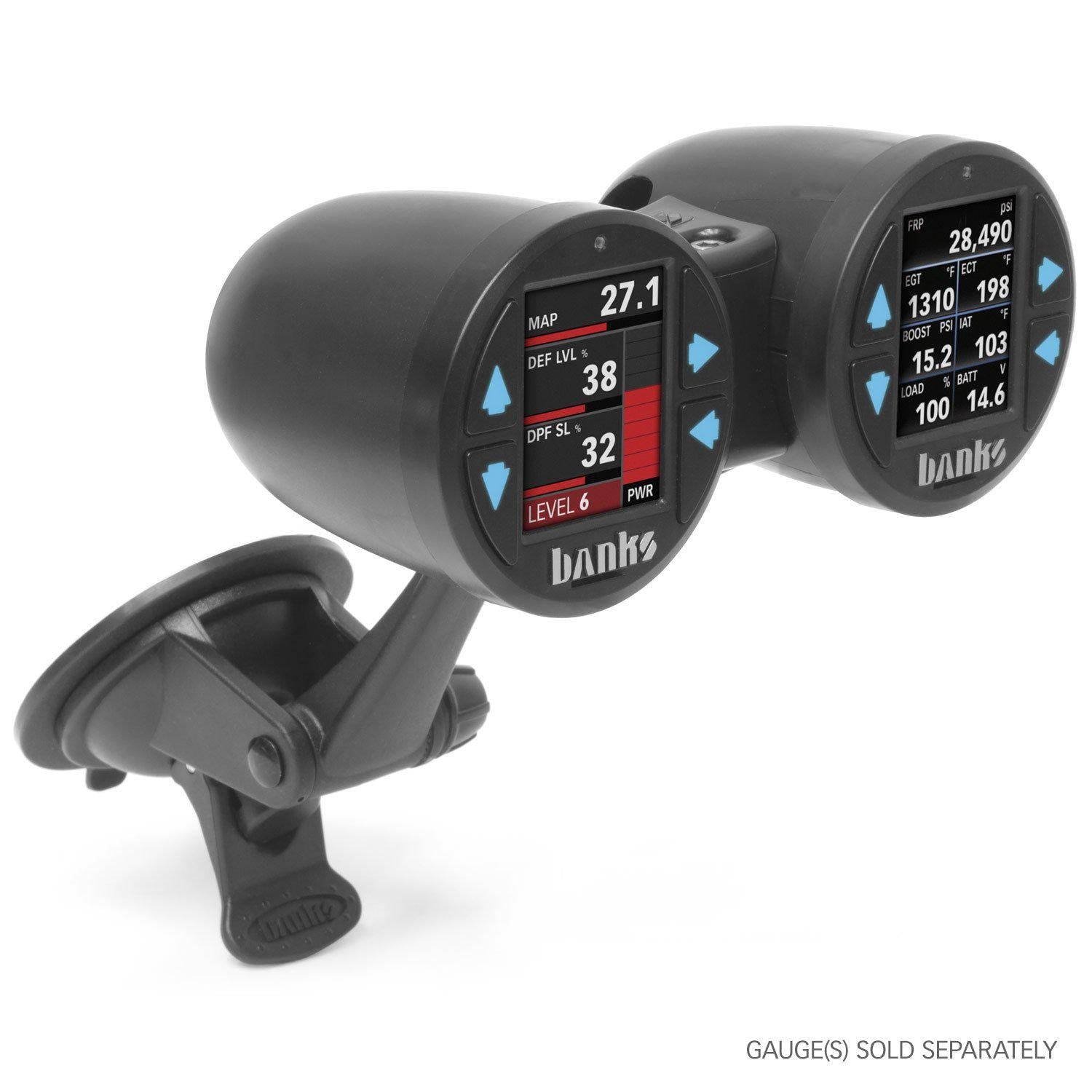 Universal Dual Gauge Pod Suction Mount (63344)